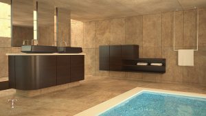 SPA domestica Rendering interni